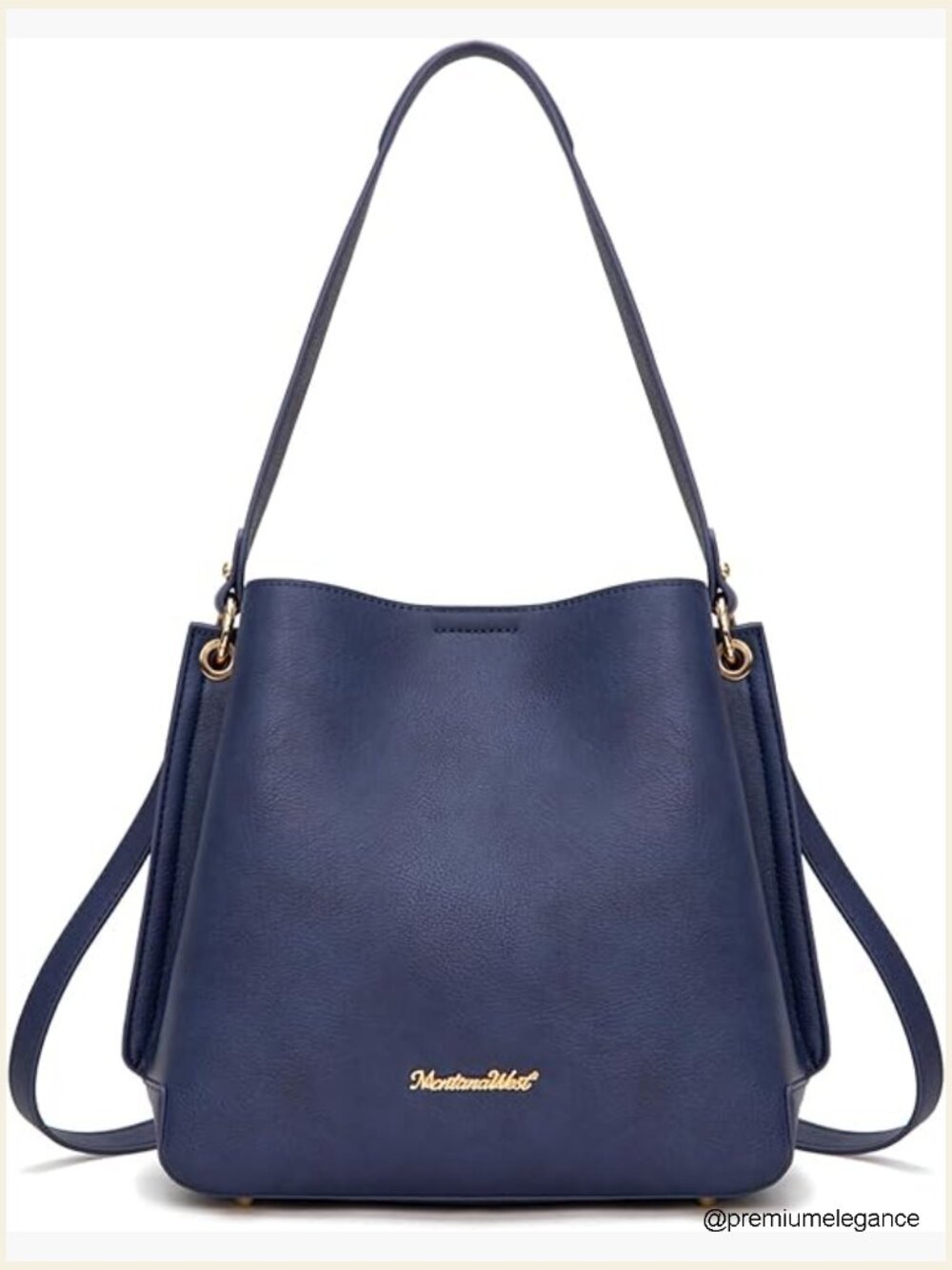 Hobo Purse for Women Bucket Shoulder Bag with Crossbody Strap